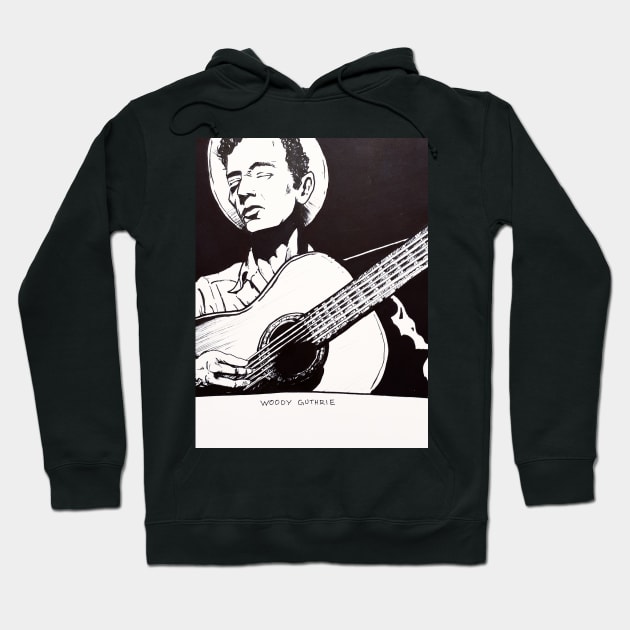 Woody Guthrie Hoodie by BottleRocket